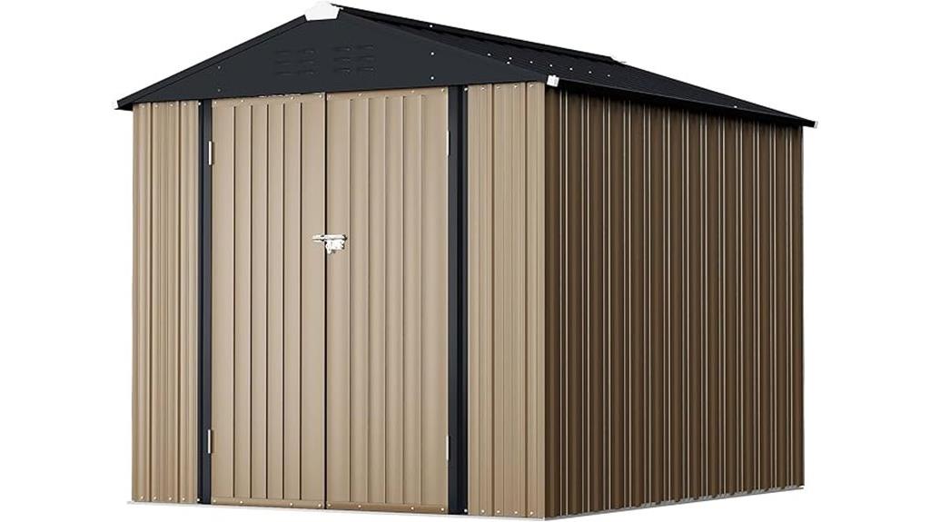 metal outdoor storage shed