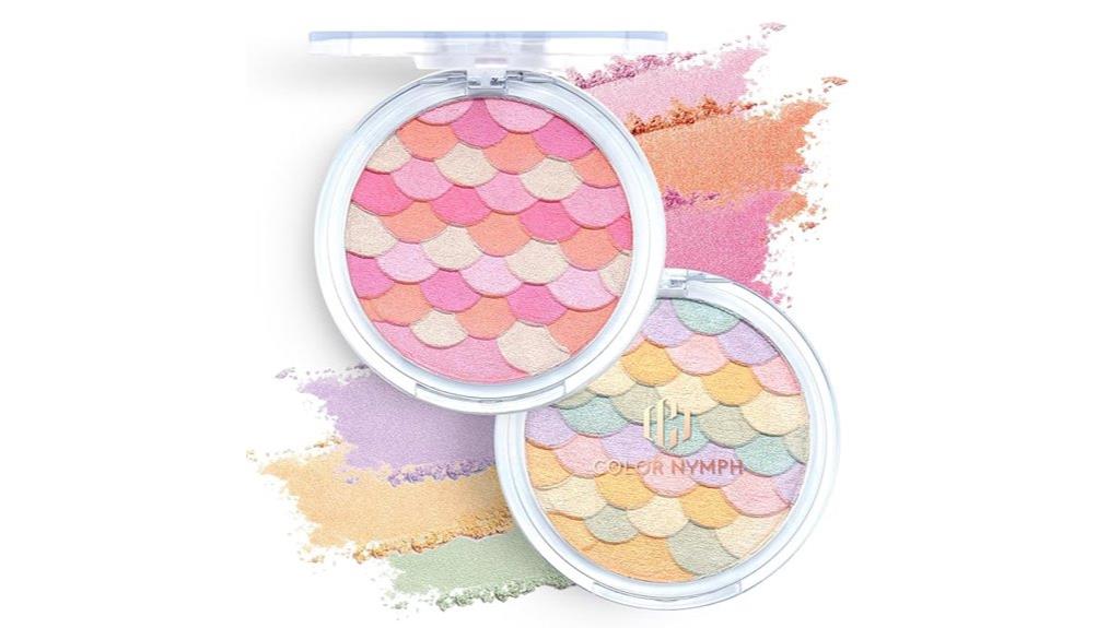 multi colored blush highlighter