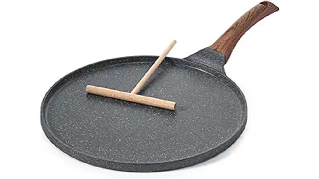 nonstick crepe pan handle
