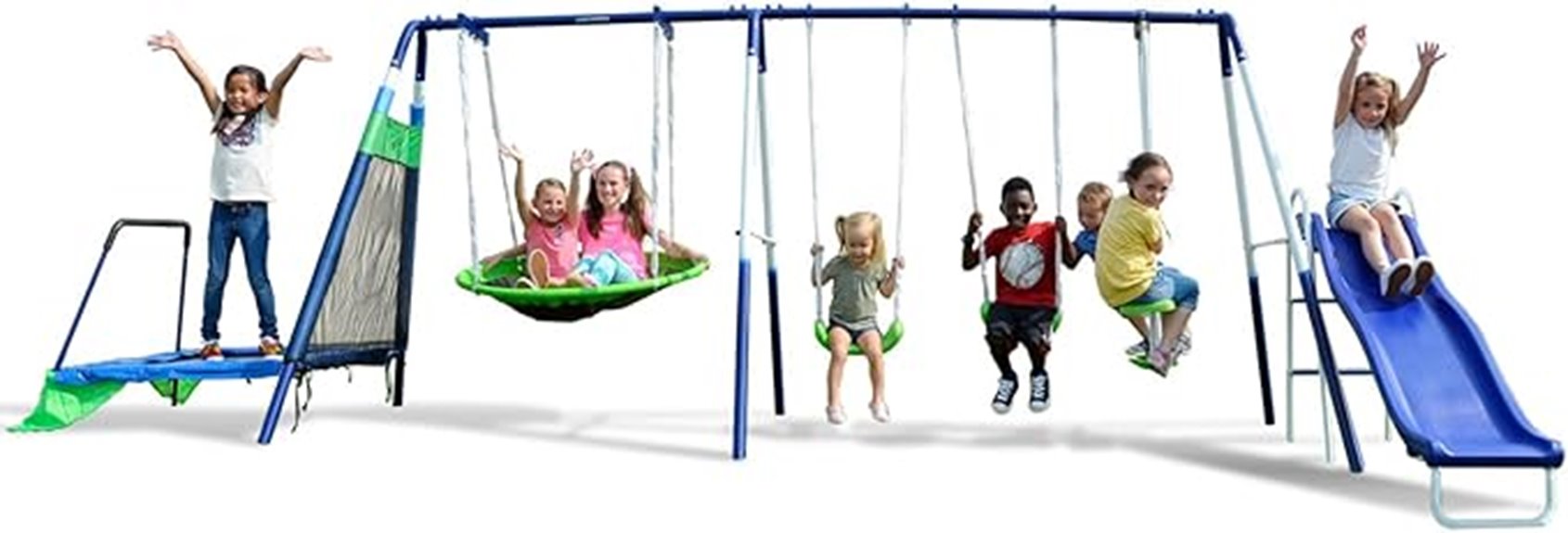 outdoor playset with slide