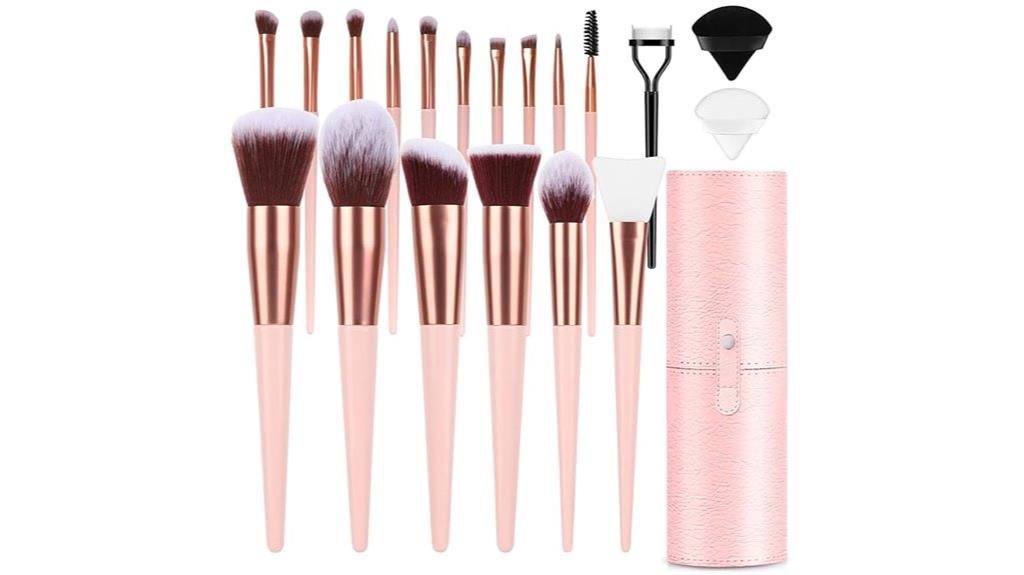 pink 17 piece makeup set