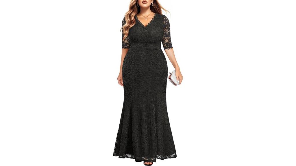 plus size mermaid wedding dress