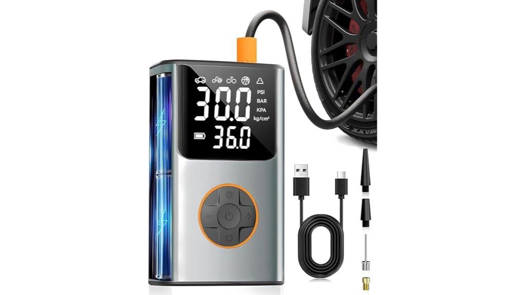 portable digital tire inflator