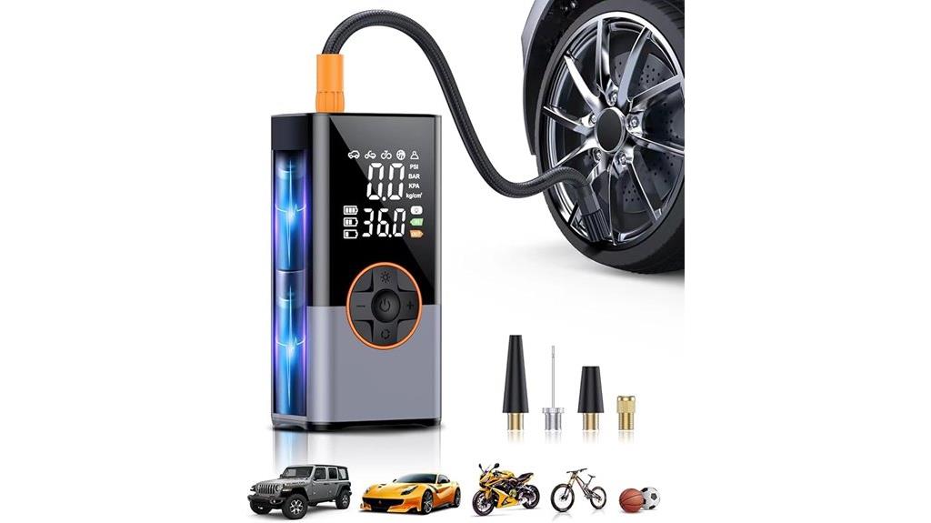 portable tire inflator battery