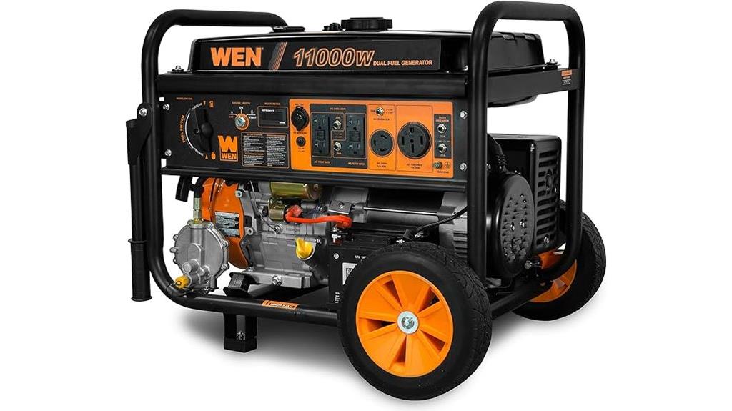 powerful dual fuel generator