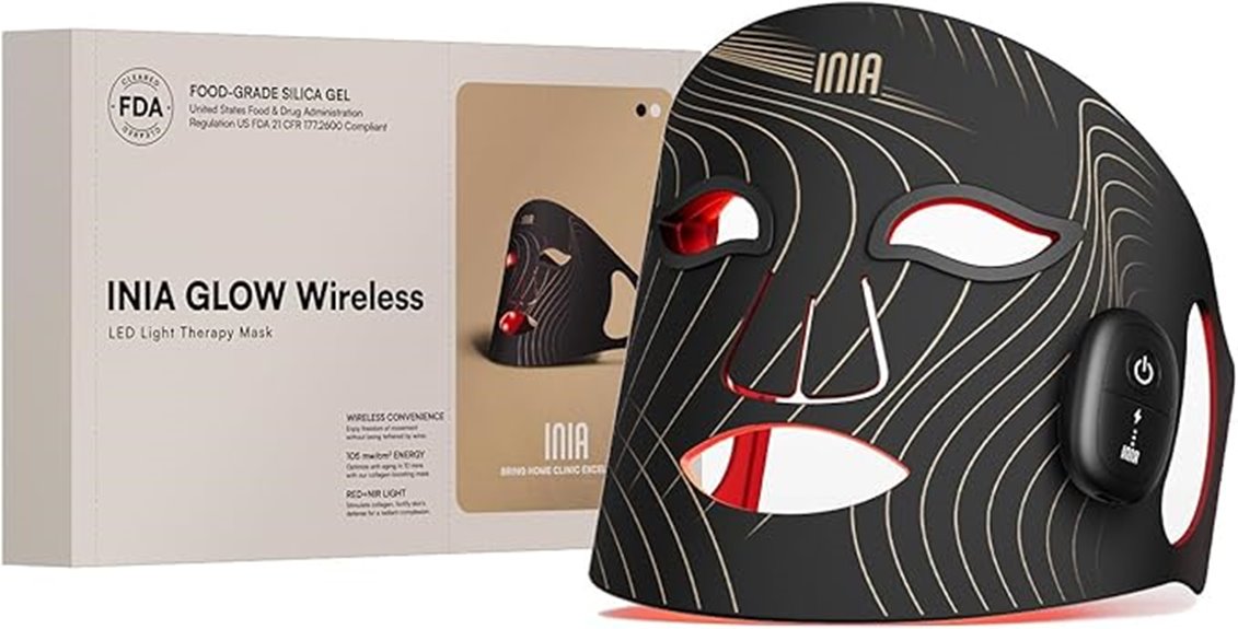 rechargeable near infrared face mask