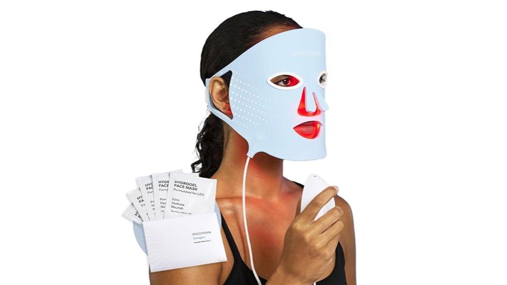 red light facial mask