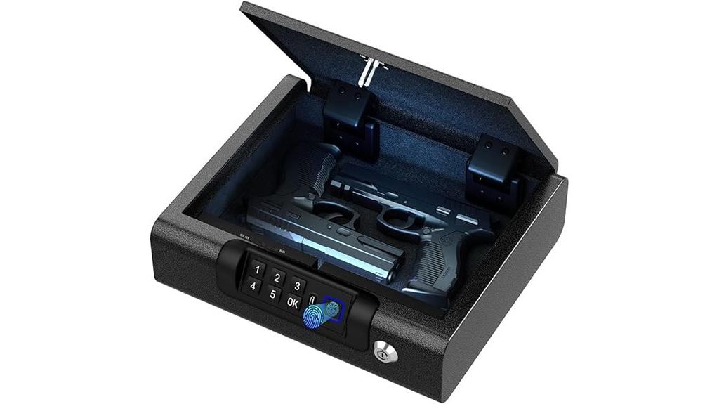 secure biometric pistol safe