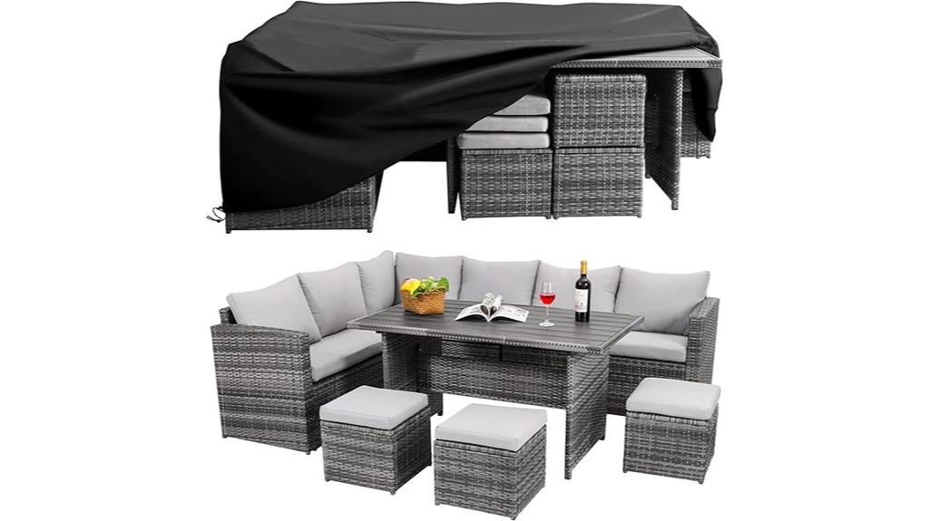 seven piece patio dining set