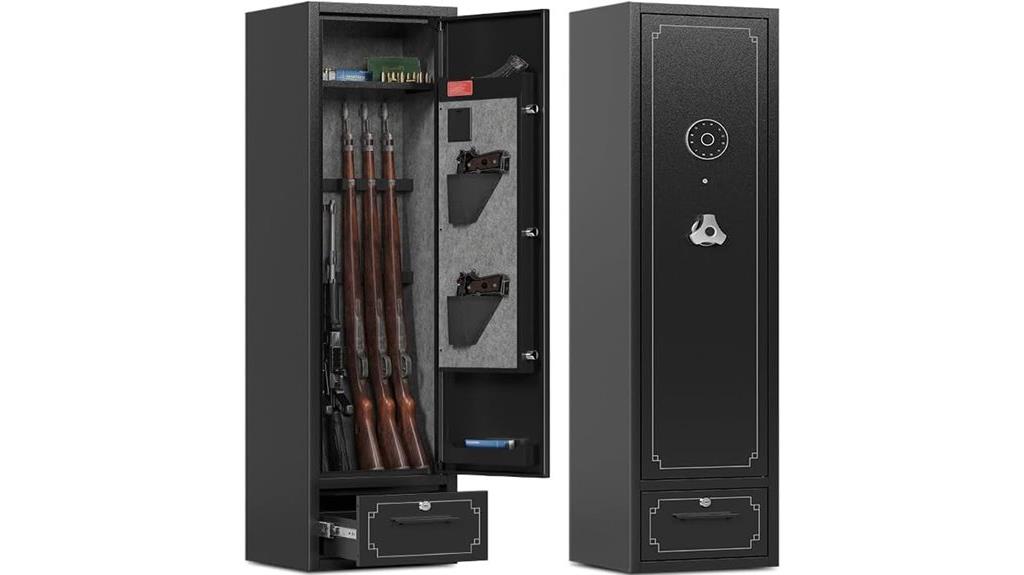 six rifle pistol safe