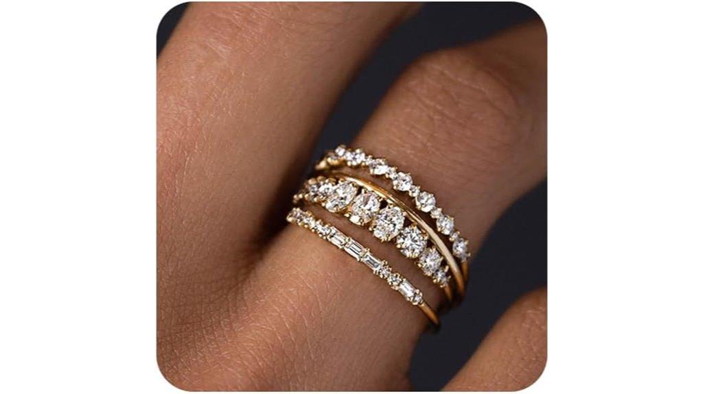 stackable gold women s rings