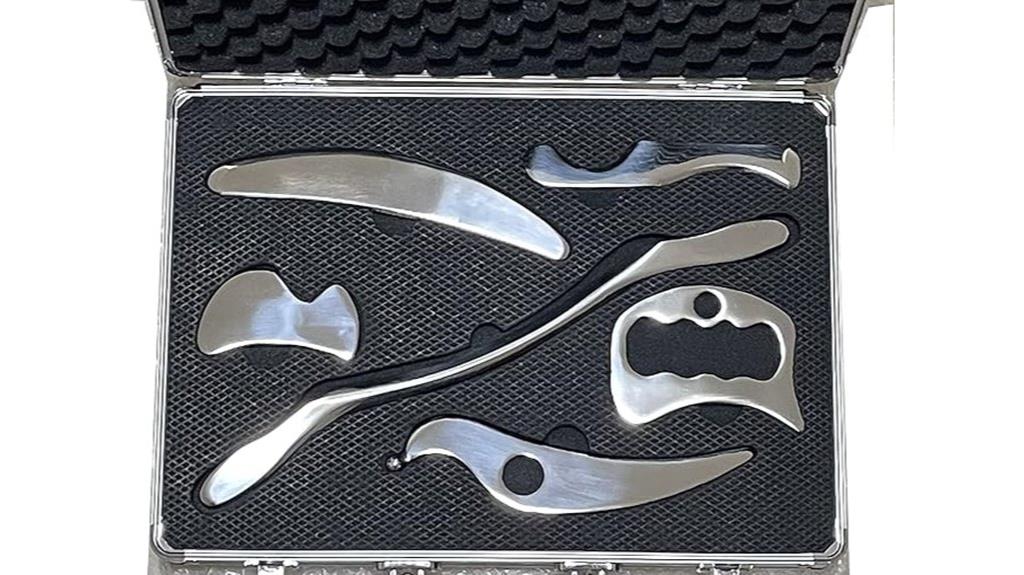 stainless steel gua sha set