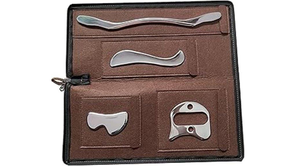 stainless steel massage set