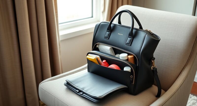 stylish functional diaper bags