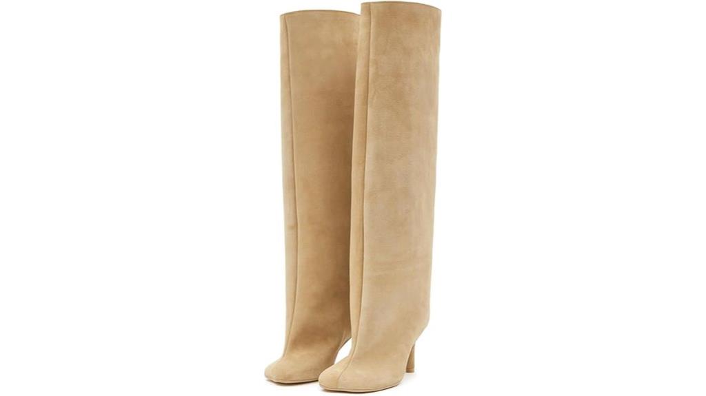 suede knee high boots
