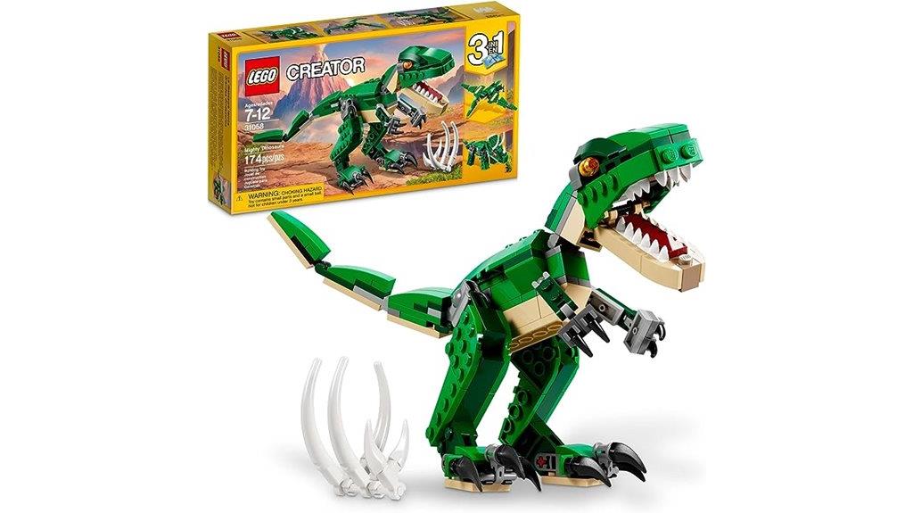 three in one dinosaur set