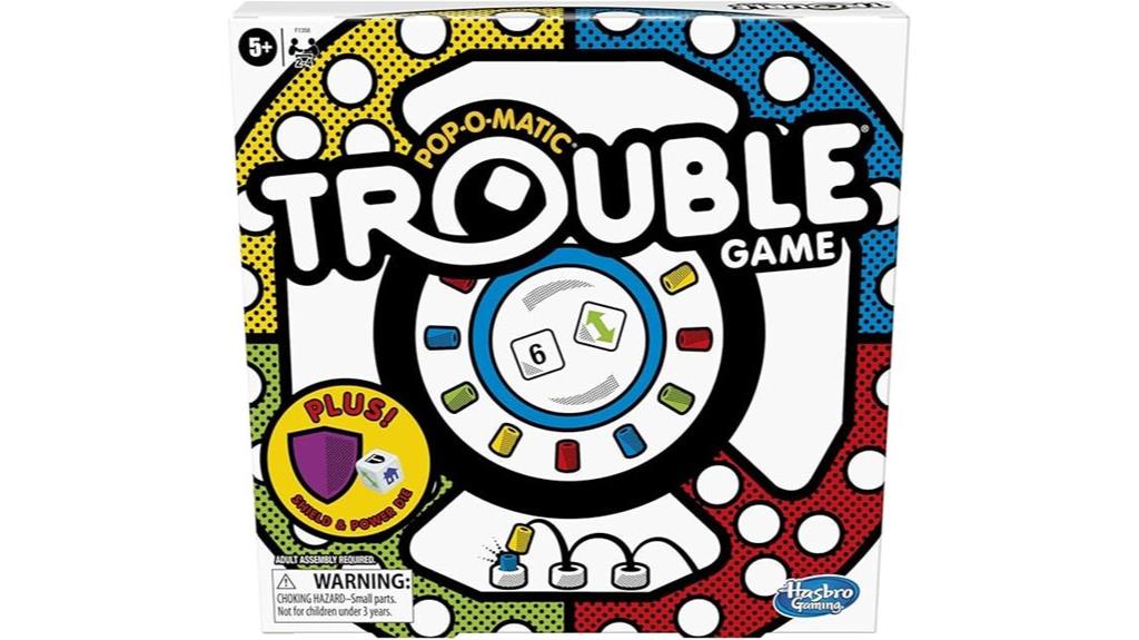 trouble game with bonus die