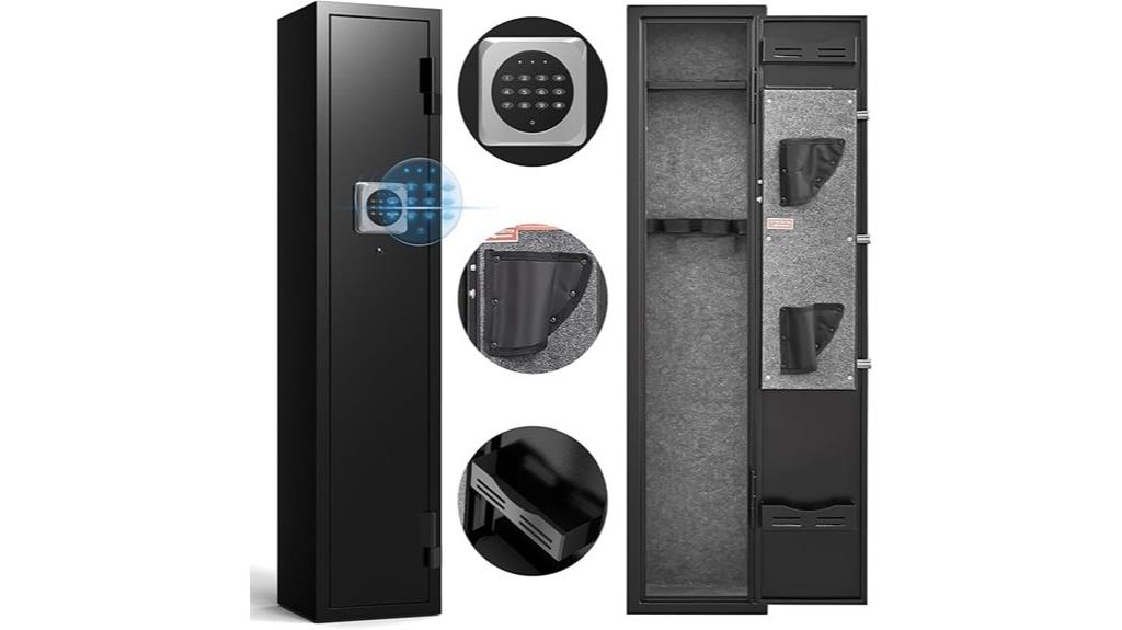 two gun safe with alarm