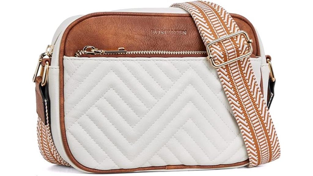 vegan quilted shoulder bag