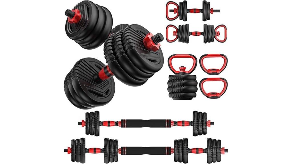 versatile 4 in 1 dumbbells