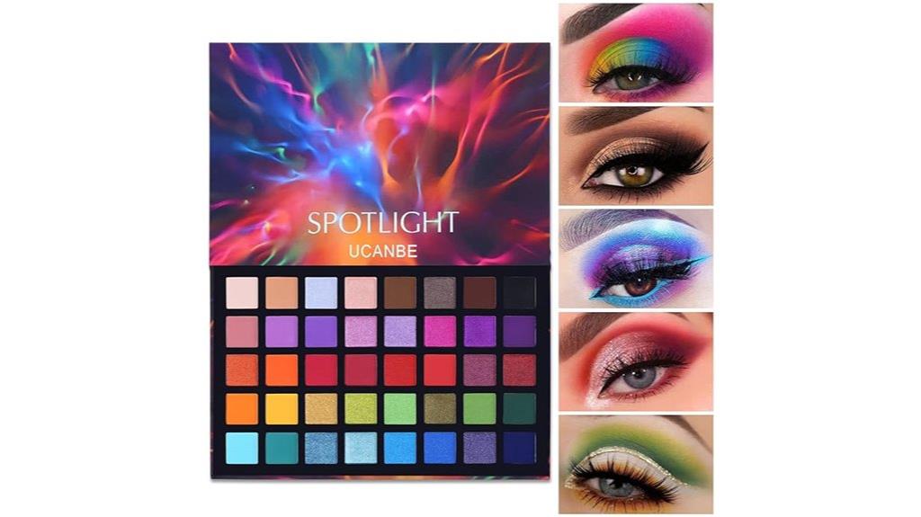 vibrant waterproof eyeshadow palette