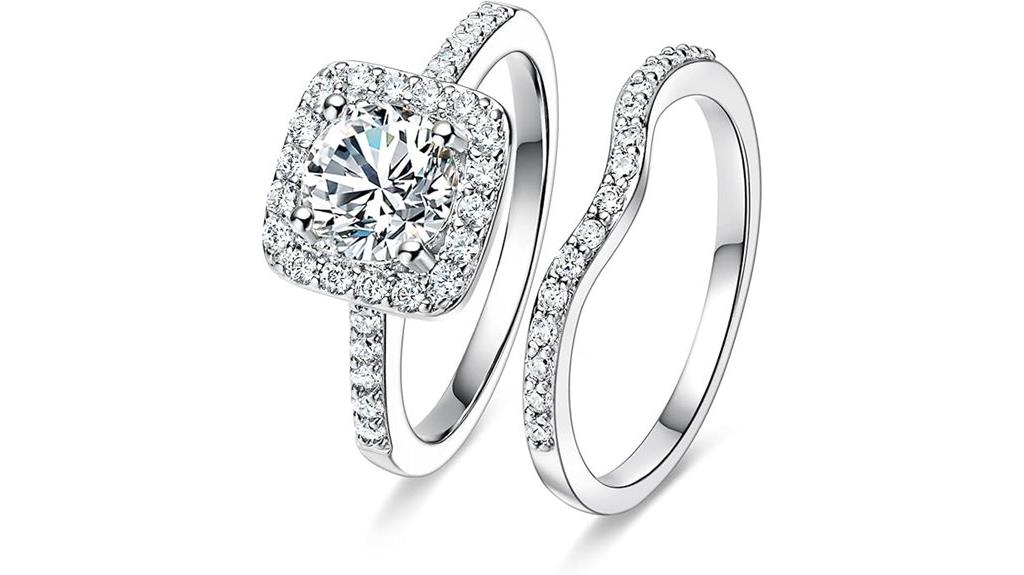 white gold cubic zirconia