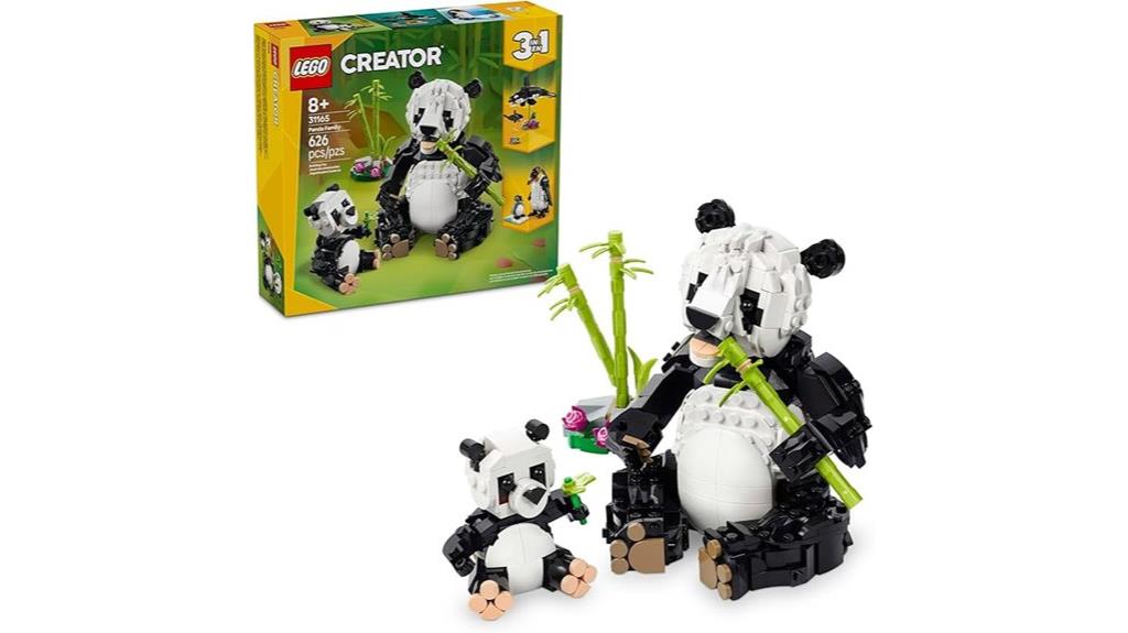 wild animals panda set