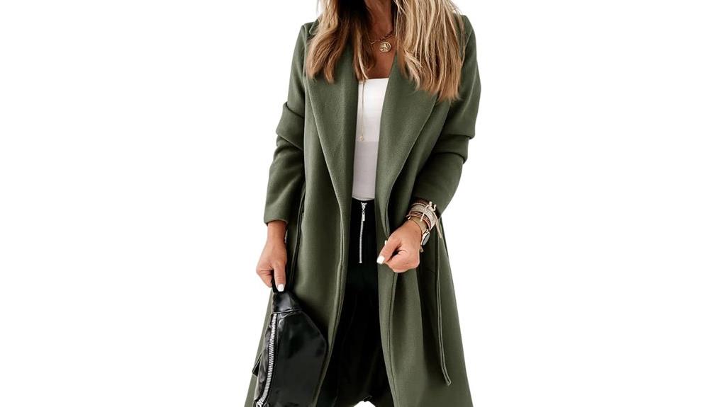 women s classic belted coat