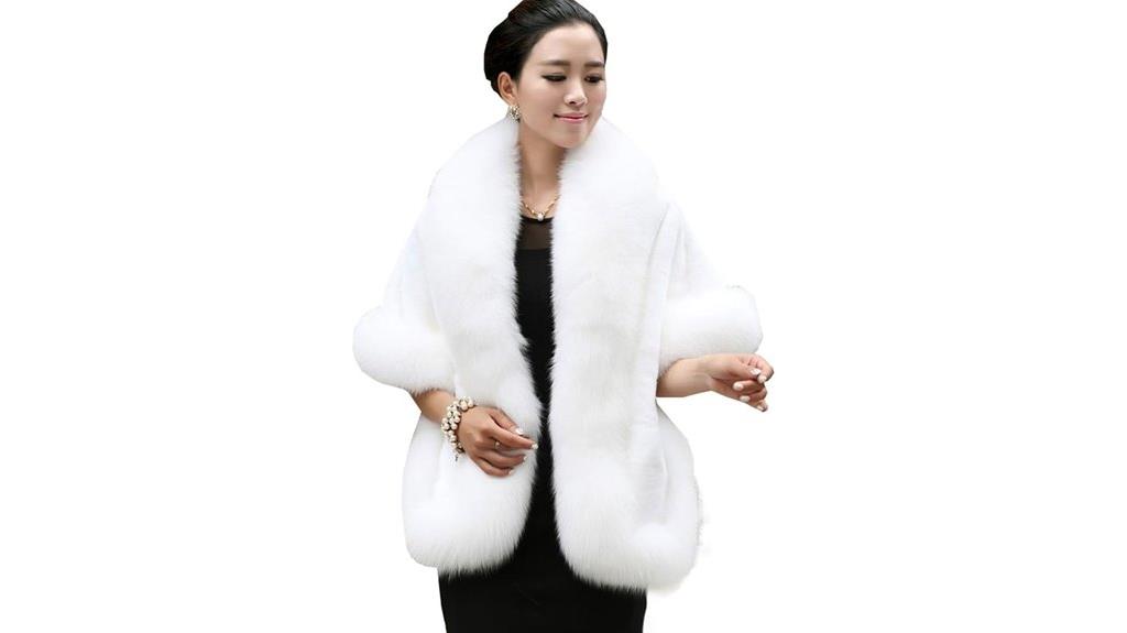 women s faux fur wrap