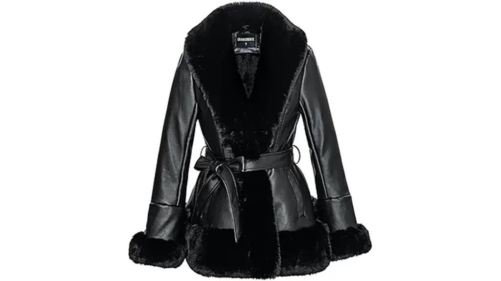 women s faux leather jacket
