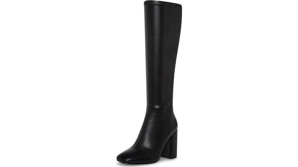 women s faux leather knee high boots