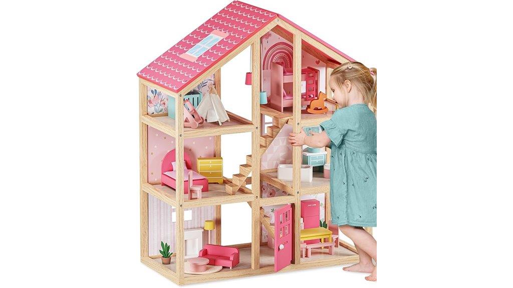 wooden girl s dollhouse furniture