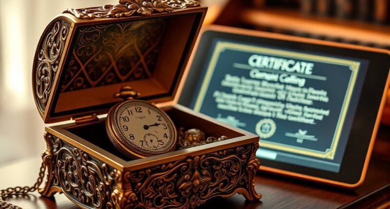 luxury antique certification blockchain