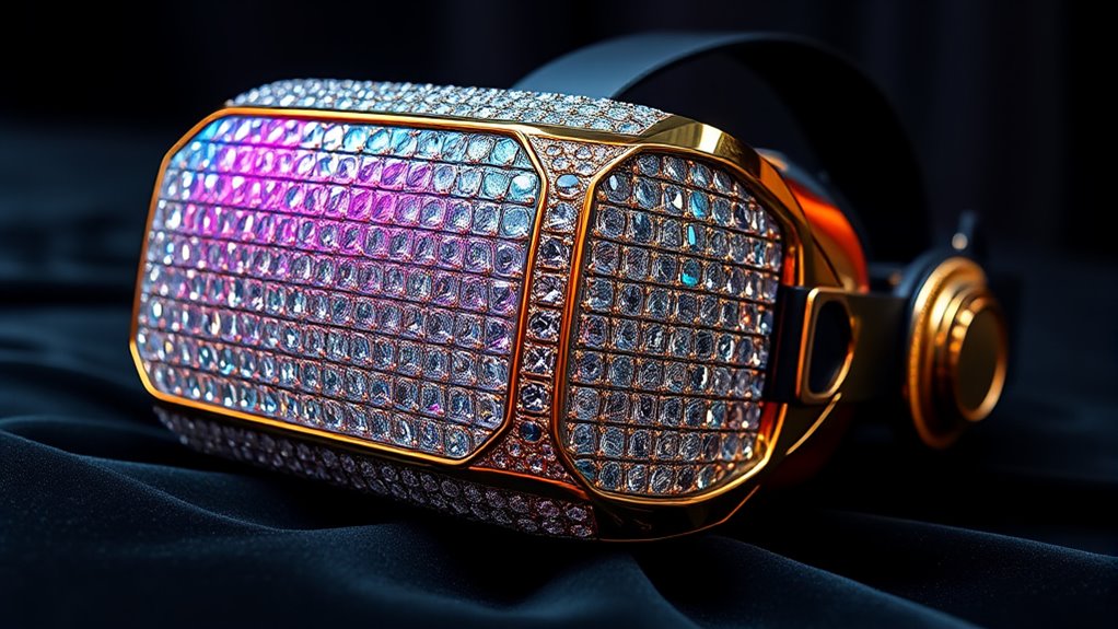 luxury tech with diamonds