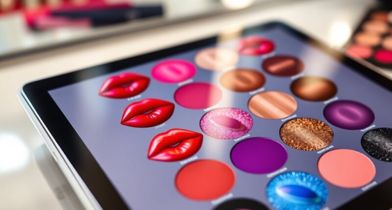 virtual makeup shade preview