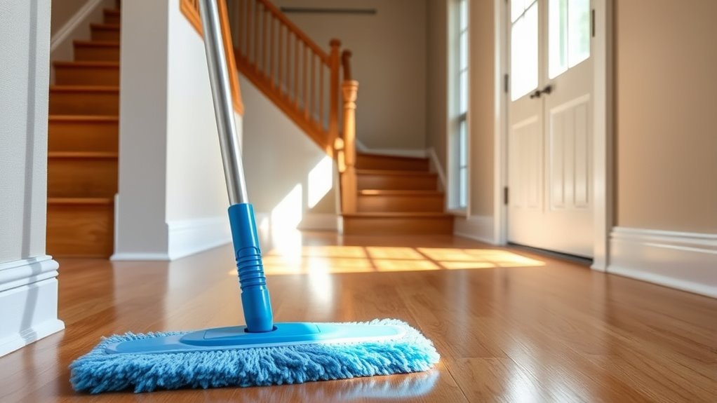 proper damp floor cleaning
