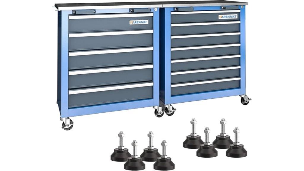 12 drawer stainless tool chest