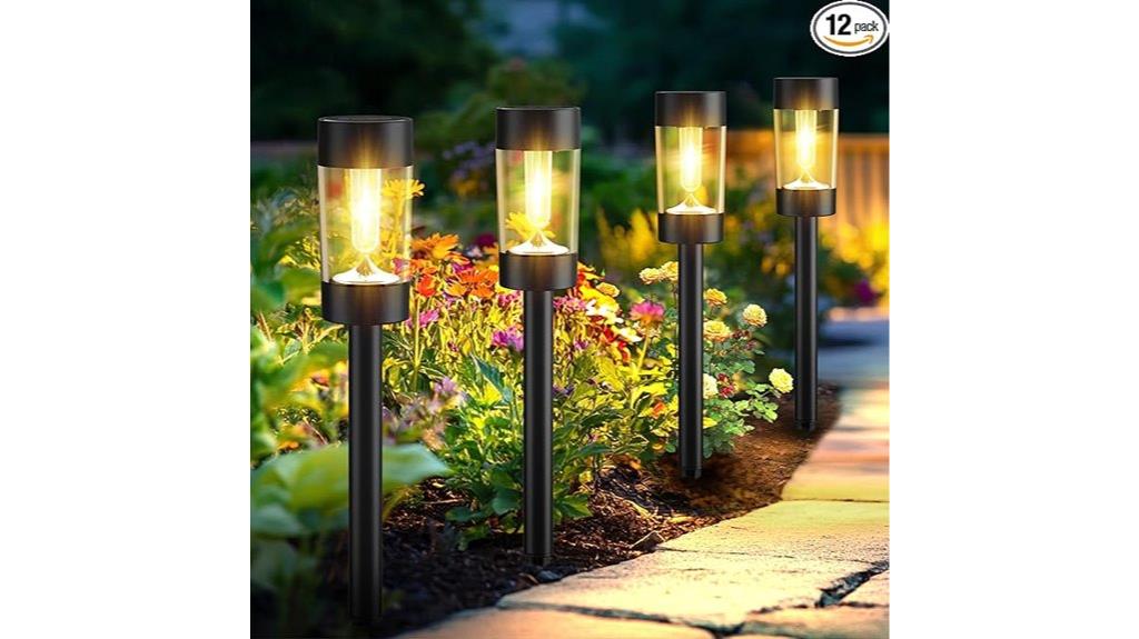 12 pack solar pathway lights