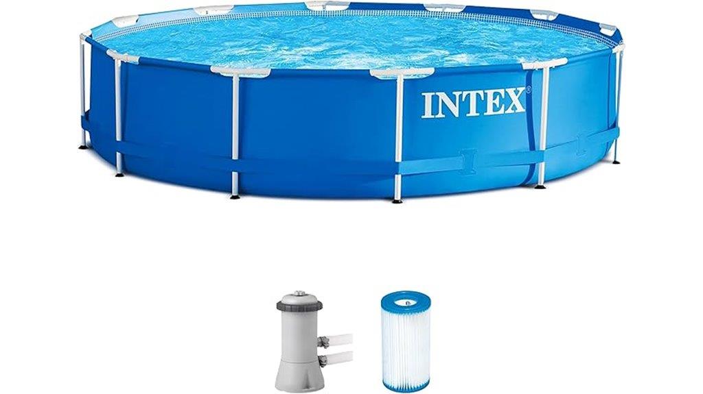12ft metal frame pool