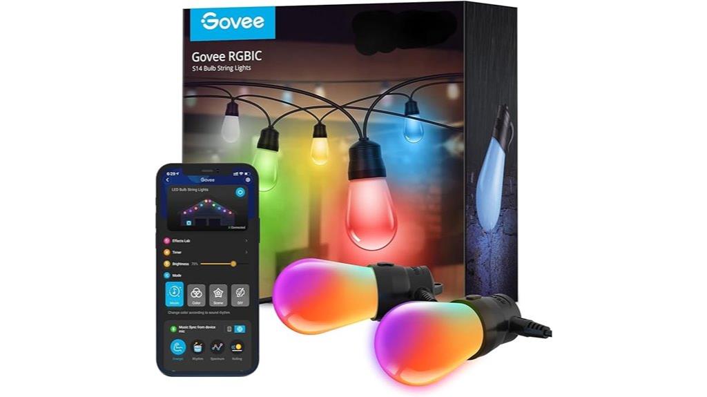 48ft rgbic outdoor lights