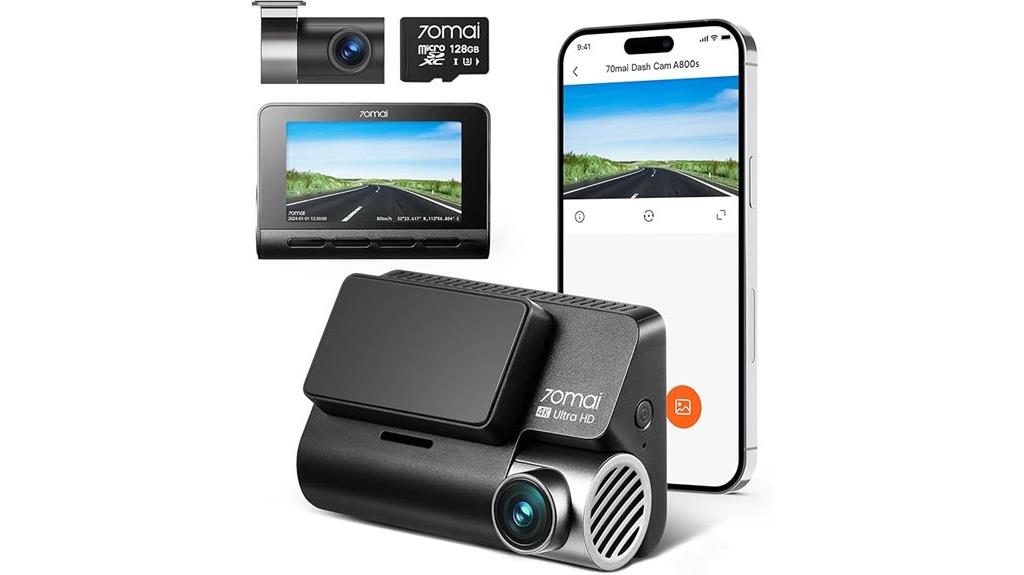 4k front rear dash cam