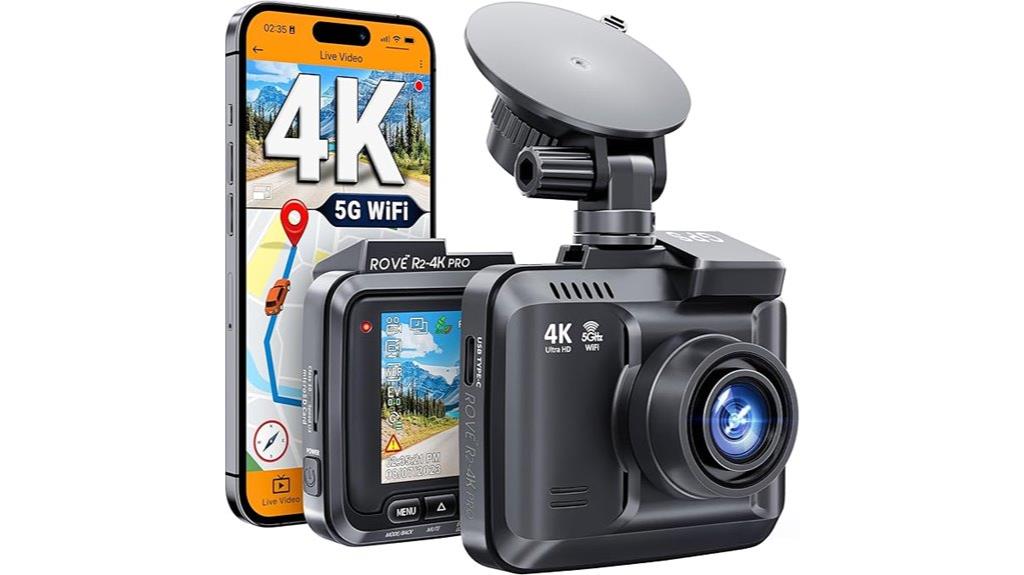 4k gps wifi dash cam