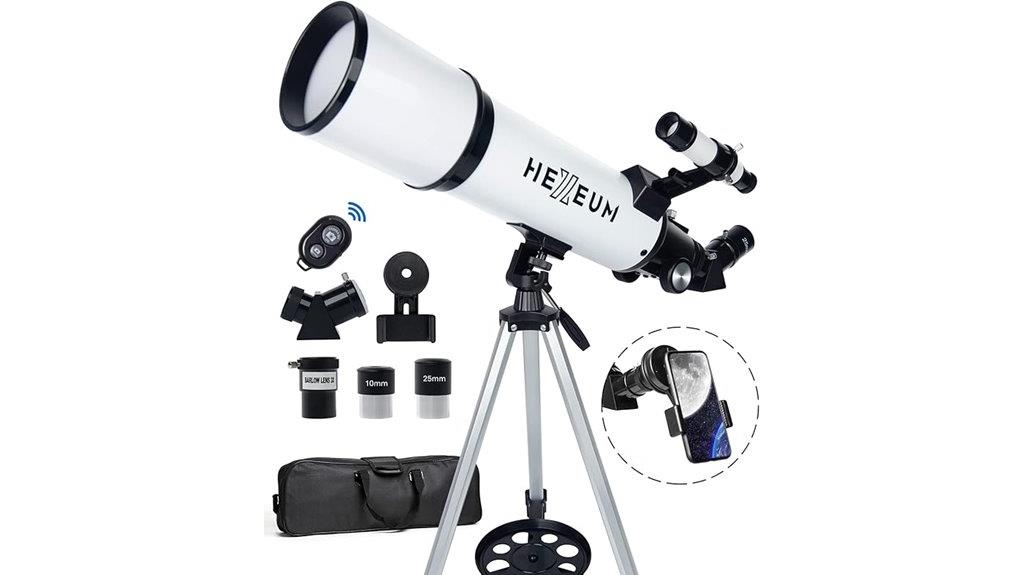 80mm 600mm refracting telescope
