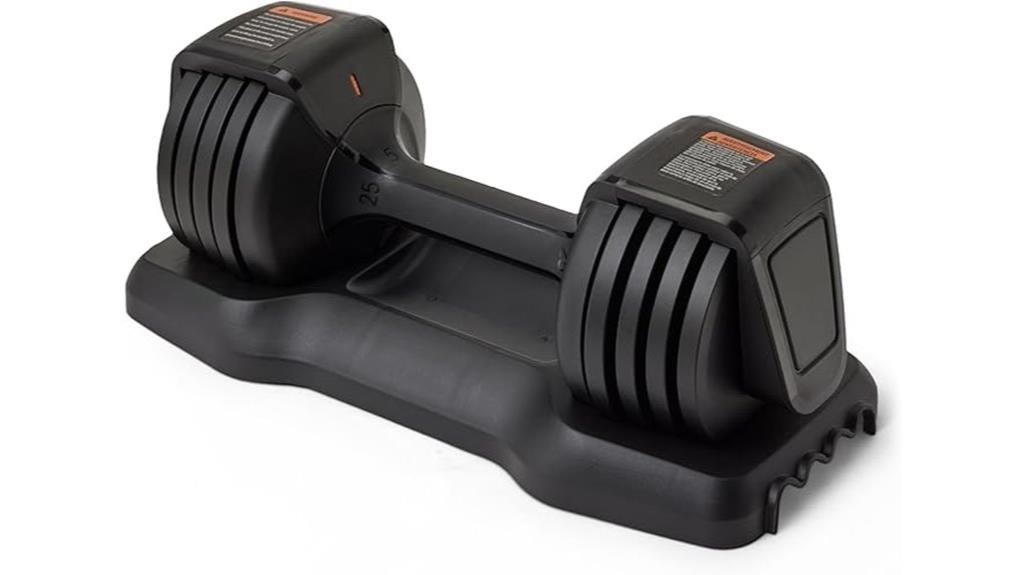 adjustable 25 pound dumbbell