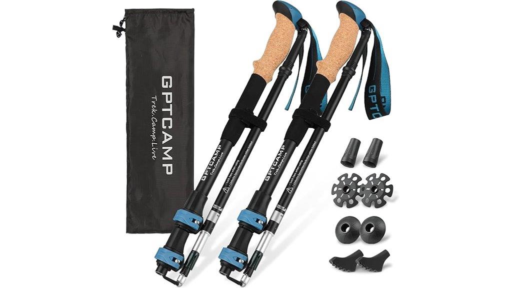 adjustable collapsible hiking poles