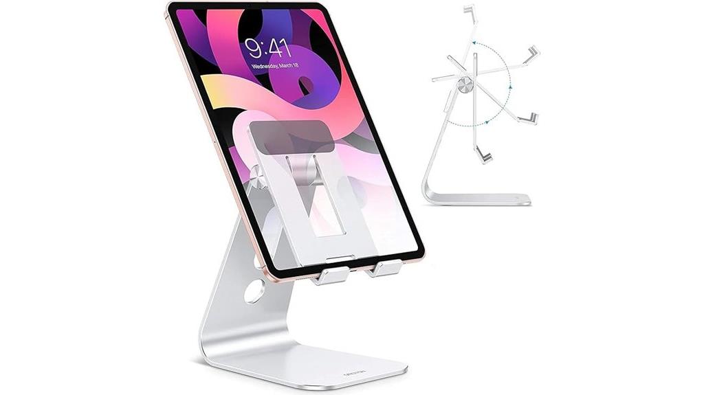 adjustable desk tablet holder