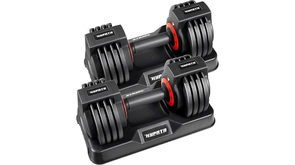 adjustable dumbbell weight set