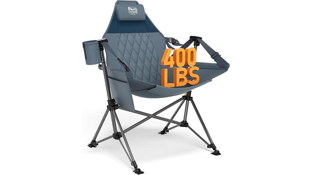 adjustable height camping chair
