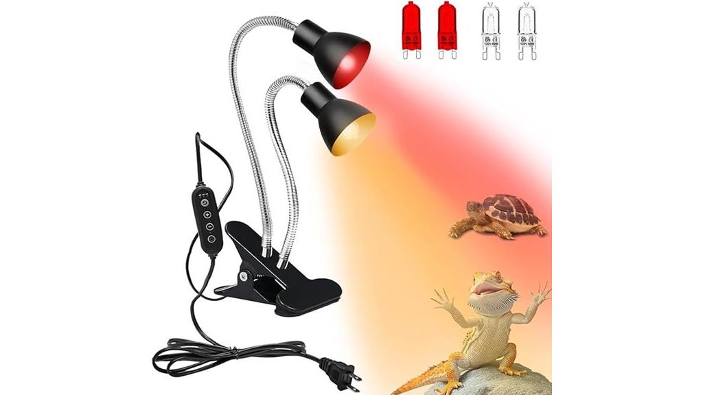 adjustable reptile heat lamp