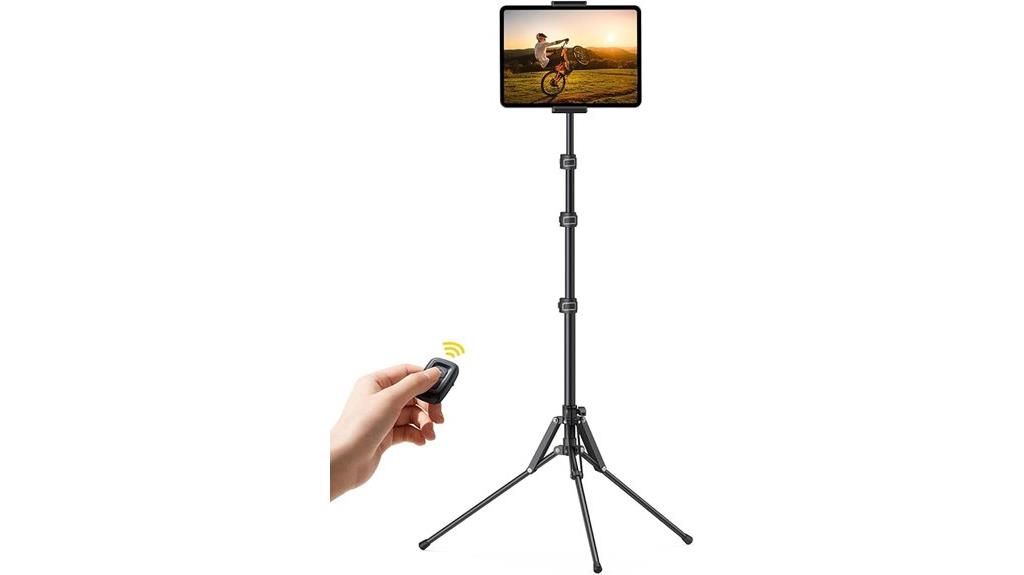 adjustable tablet floor stand